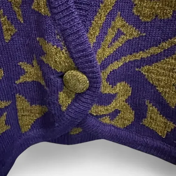 Vintage 90s Weathervane Baroque Knit Sweater M Fran Drescher Nanny - Picture 7 of 8